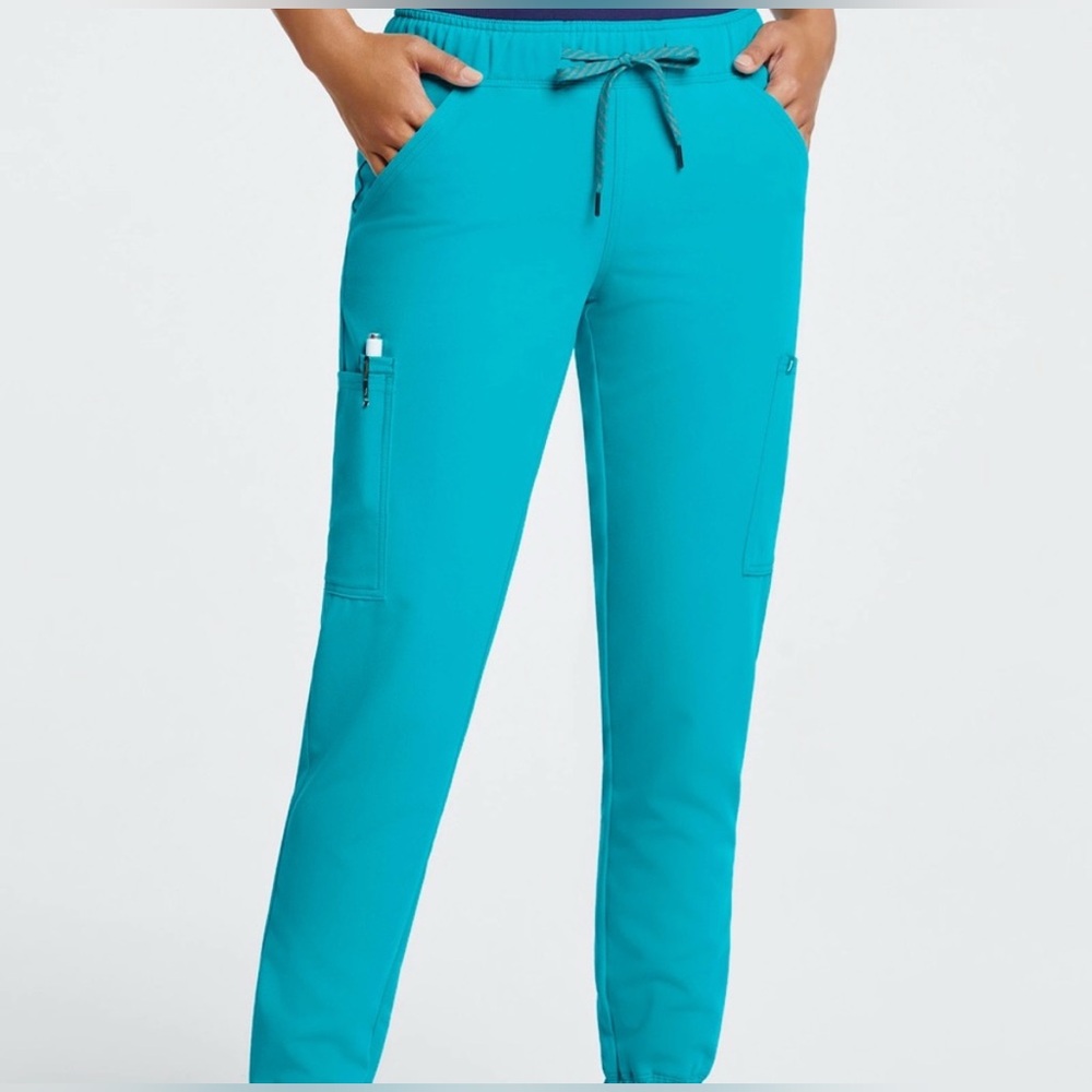 Jaanuu Women's Mesh-Enhanced Jogger Pant - Teal